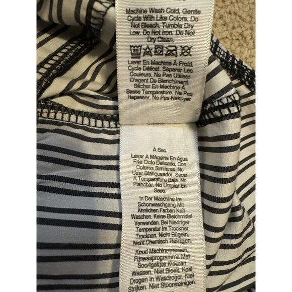 DKNY Top S Small The Everywhere Sweatshirt Black Blue White Crystals NWT NEW - Picture 15 of 15